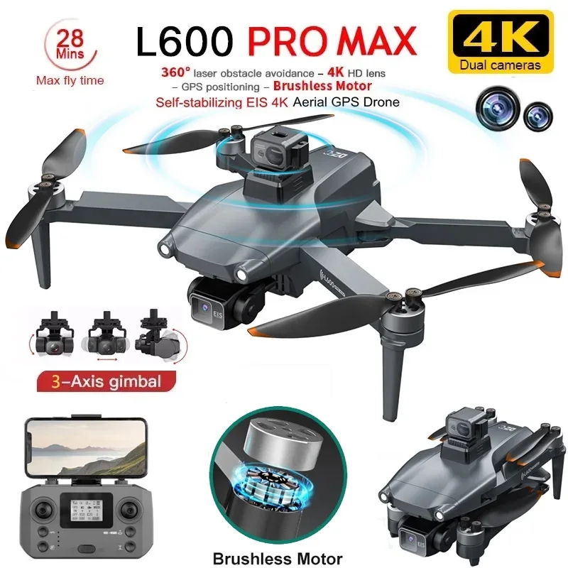 Drone Kit Professional - L600 pro max gps drone profissional