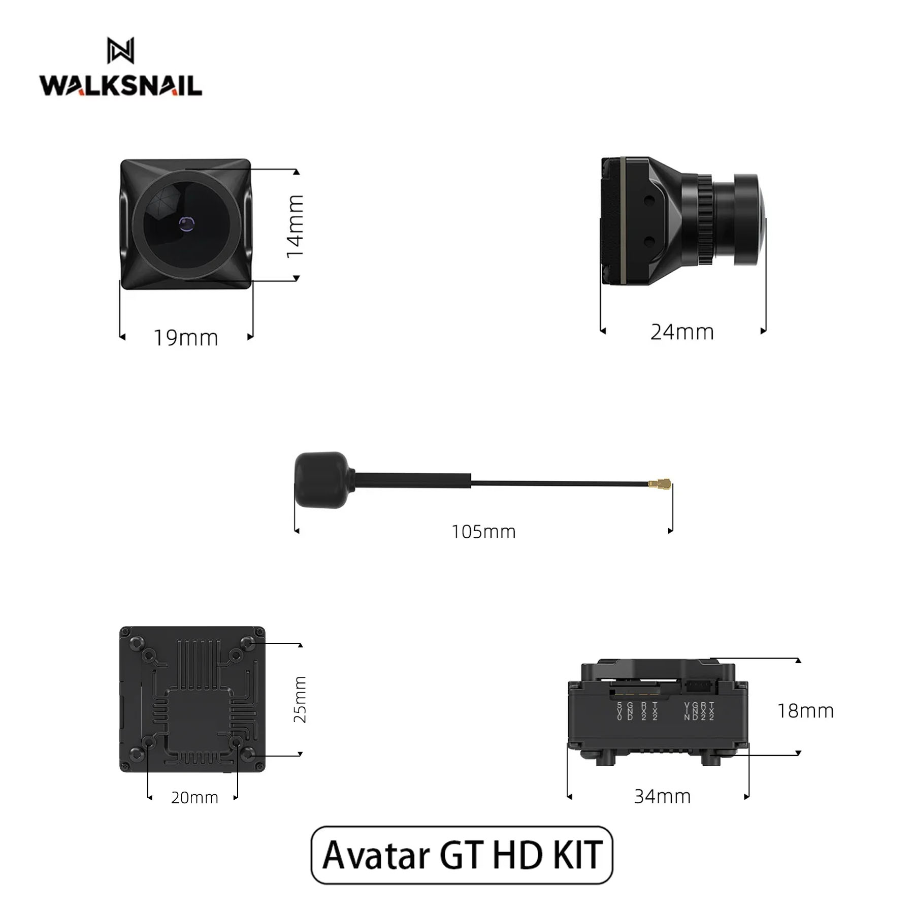 Walksnail Avatar GT HD KIT 2W  - Drone Kit Long Range avaliação e preço