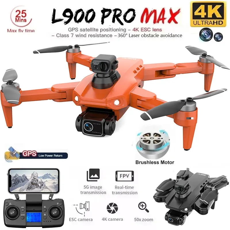 L900 Pro MAX GPS Drone 4K Prof - Drone Kit Professional avaliação e preço