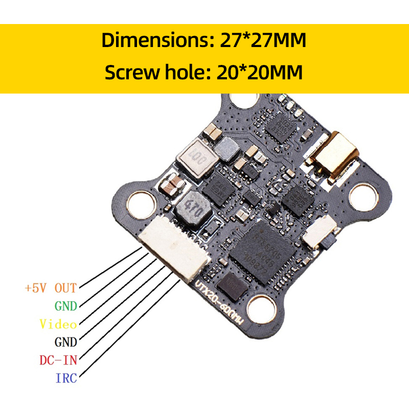 JHEMCU VTX20-600 5.8G 40CH FPV - Drone Kit Long Range avaliação e preço