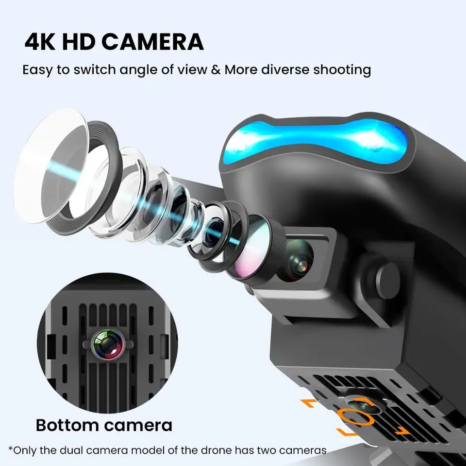 Novo mini drone e99 4k wifi câ - Drone Kit Tricopter avaliação e preço