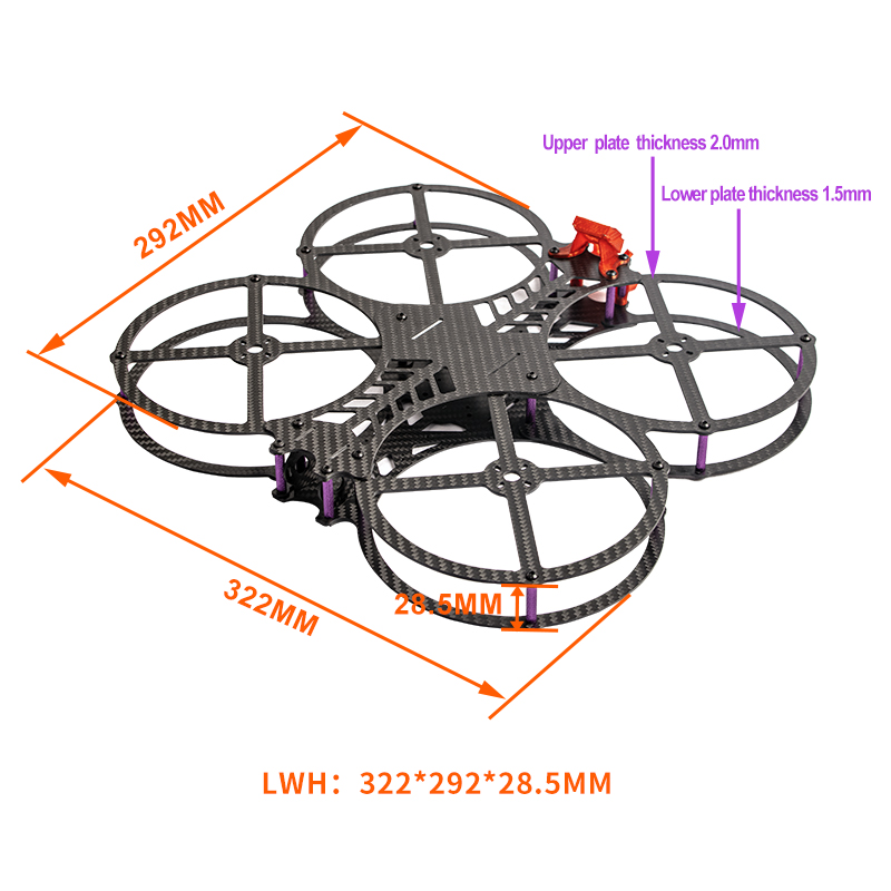 Novo kit de estrutura aos cine - Drone Kit Racing avaliação e preço