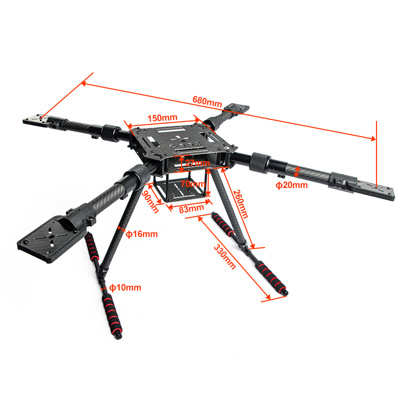 Kit de estrutura de drone dobr - Drone Kit Racing avaliação e preço